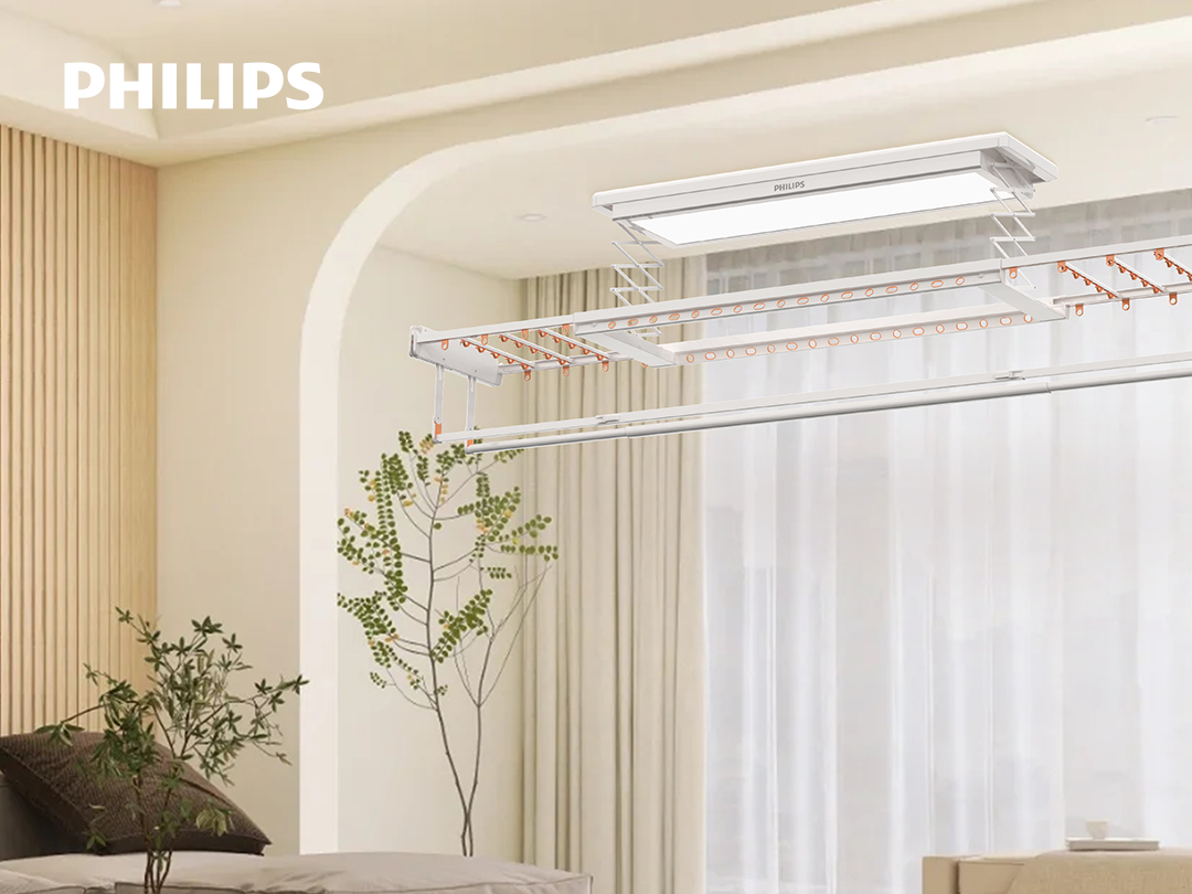 飞利浦智能晾衣架SDR606：晾晒不将就，生活更“声”动